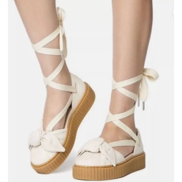 Puma Fenty Shoes - Puma X Fenty By Rihanna Bow Creeper Sandals Women's Size 9.5 -Unique, Edgy